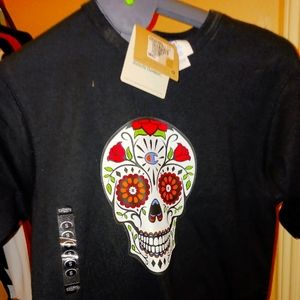 Champion sz S calavera tshirt